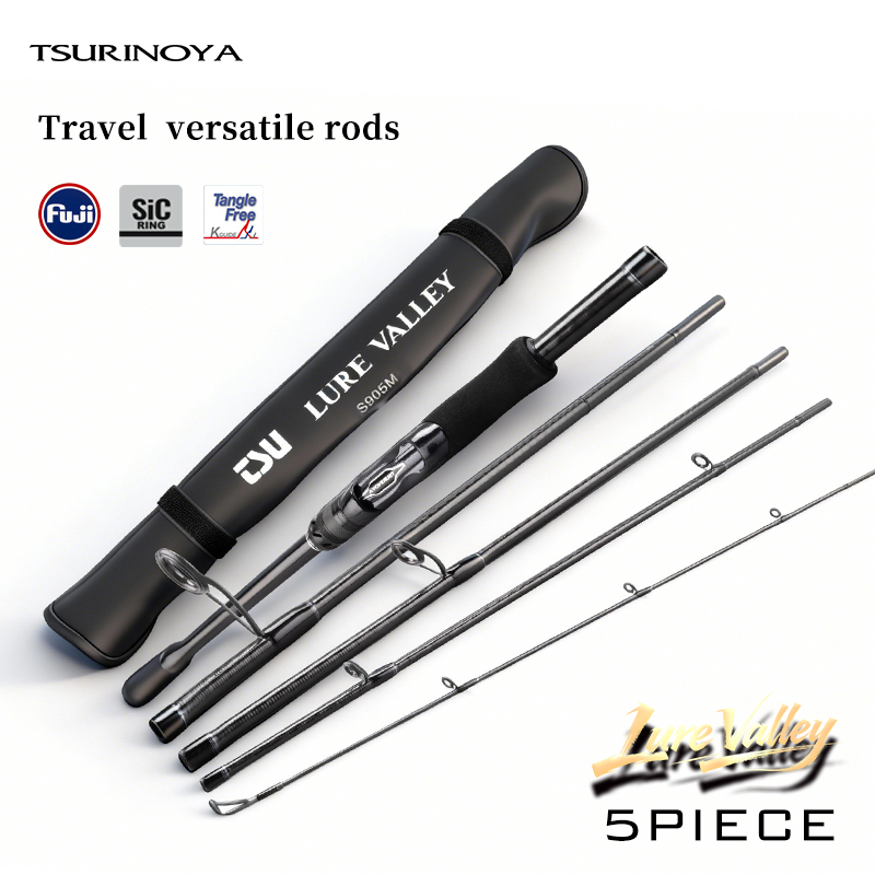 Kastking Reel Zephyr - Wędka podróżna TSURINOYA LURE VALLEY, 5-segmentowa,