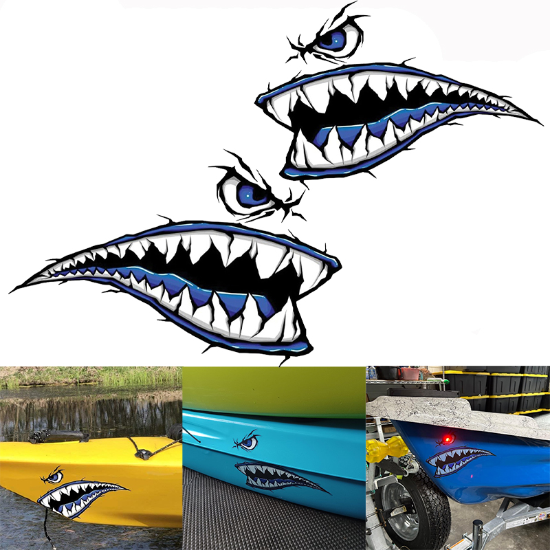 Fishing Boat Oar - 2 SZT. Naklejki na łódkę z