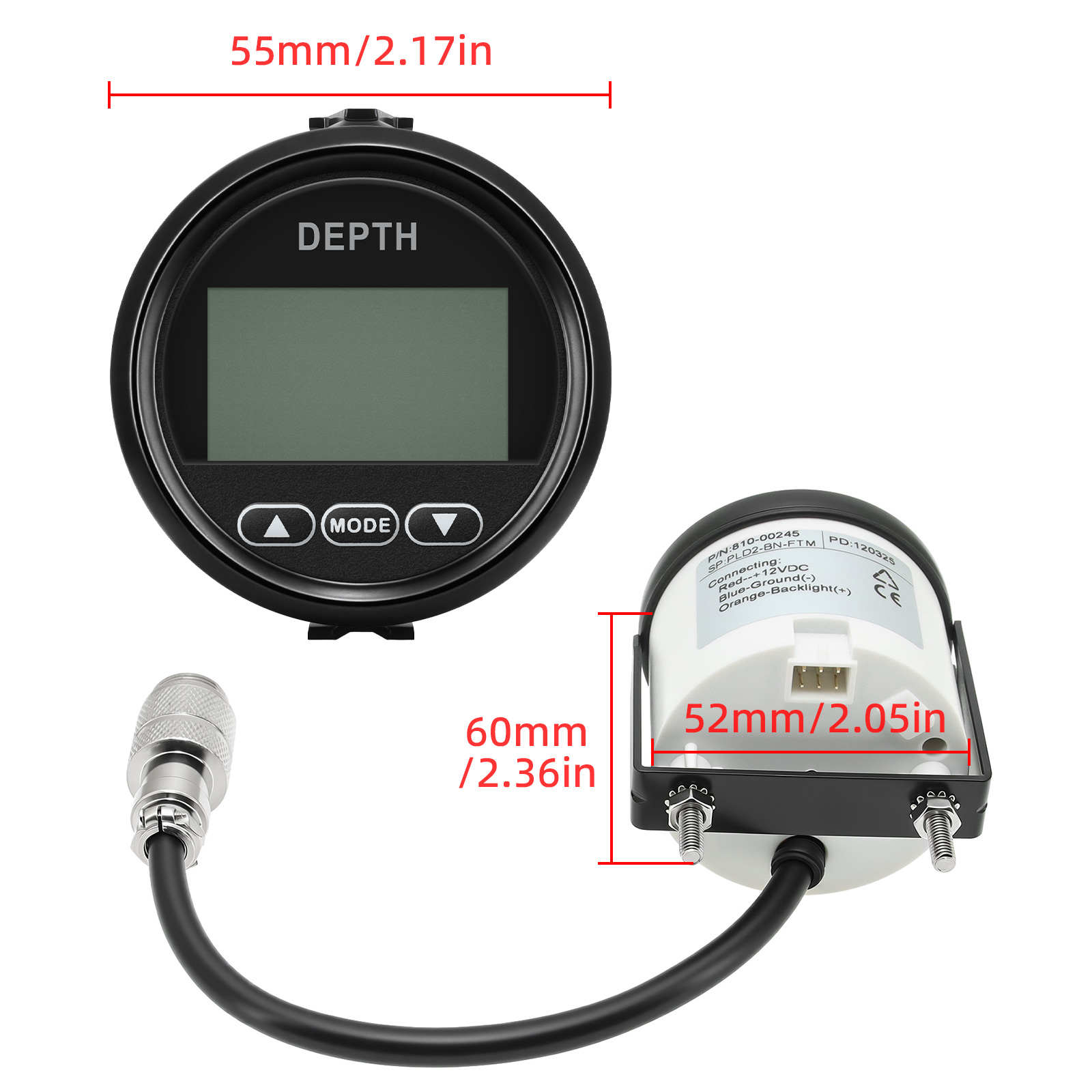 Nowy detektor głębokości 52mm/ – Fishing Boat Gps recenzja i cena